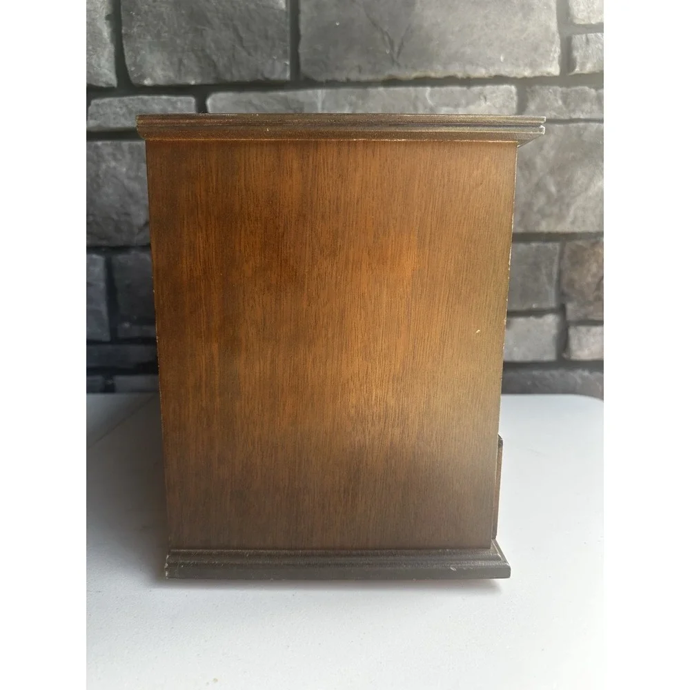 Vintage MCM Kellerman Wooden Jewelry Keepsake Box Case Chest 11 Drawers Cottage